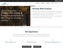 Tablet Screenshot of momentumrecovery.com